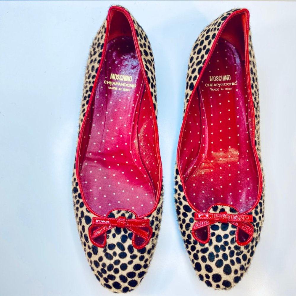 Maschino Cheetah print flats